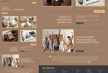 Free Creative Graphics Agency Website PSD Template