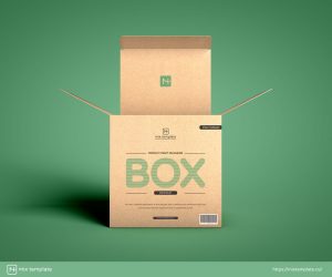 Free Product Craft Box Packaging Mockup Template - Mix Template | The ...
