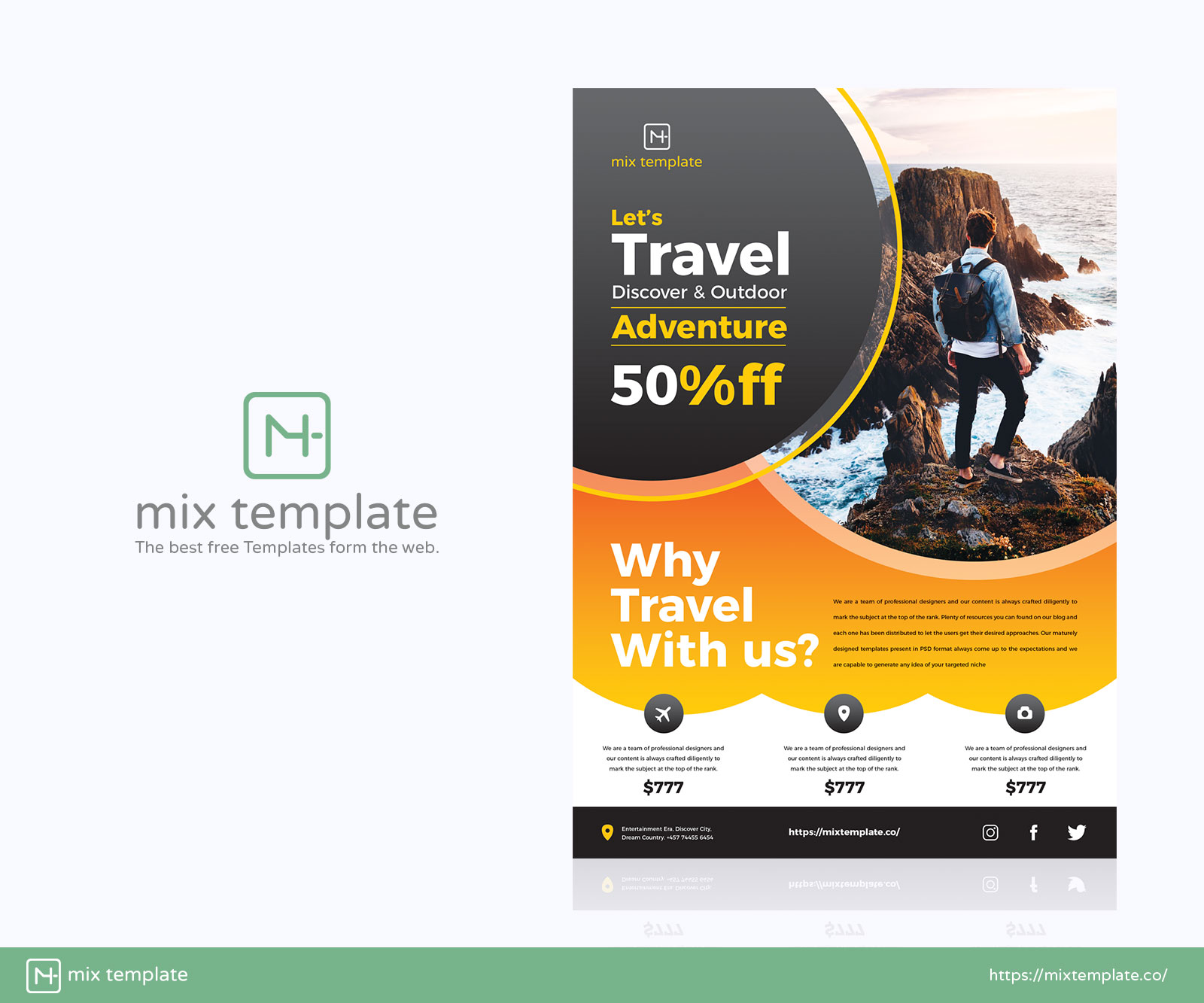 Free-Design-of-Travel-Flyer-Template
