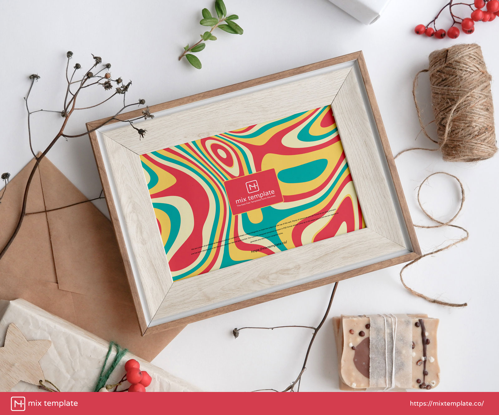 Free-Artistic-Wooden-Frame-Mockup-Template