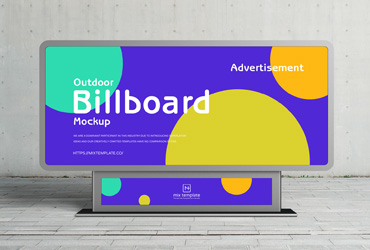 Free Outdoor Advertisement Billboard Mockup Template