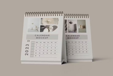 6 PSD Premium Quality Desk Calendar Mockups