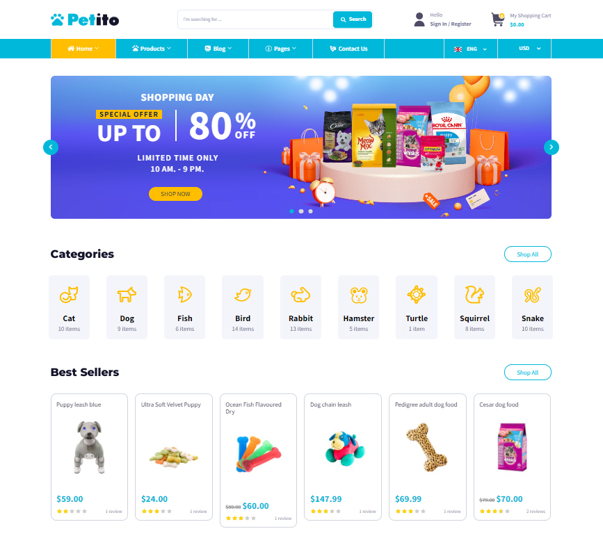 Animals-and-Pets-Store-Petito-WooCommerce-Theme-2023