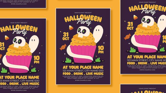 Creative-Halloween-Party-Flyer-Design-Template