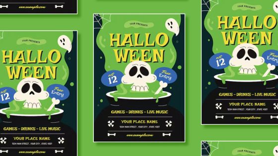 Modern-Halloween-Party-Flyer-Design-Template