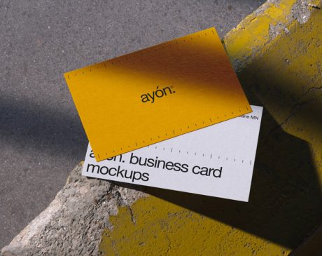 Free-Business-Cards-on-Floor-Mockup