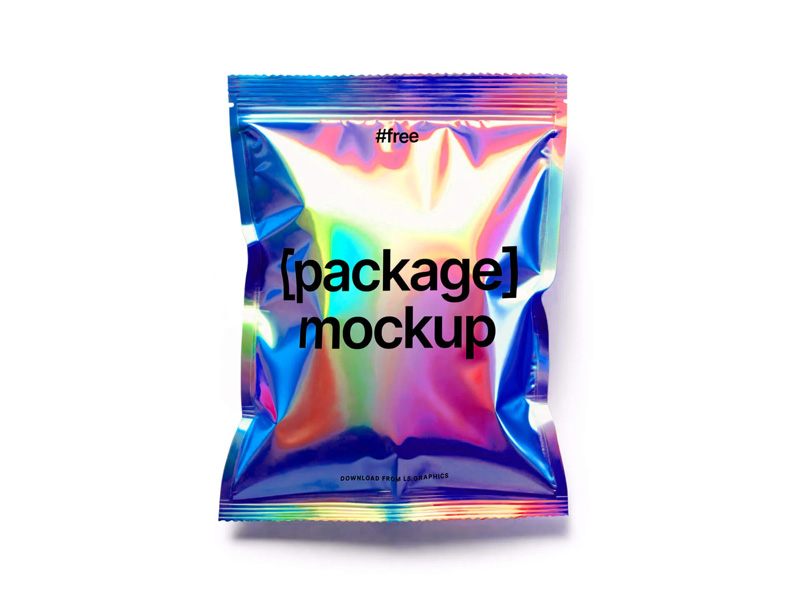 Free-Holographic-Pouch-Packaging-Mockup